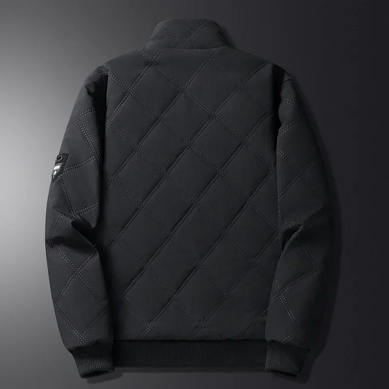 Down Jacket Puffer Jacket Parka Coat Parkas Coat Puffer Jacket Men Thick Warm Winter Jackets Solid Color Parkas Man Cotton Padded Outwear Coats Casual Stand Men's Clothing Top