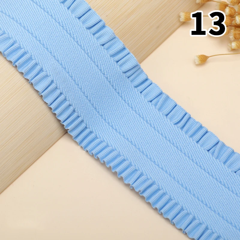 1m Wave Elastic Band for Sewing Trousers Skirt Belt Rubber Bands Ribbon Clothes Waistband Tape DIY Accessories 5cm Width