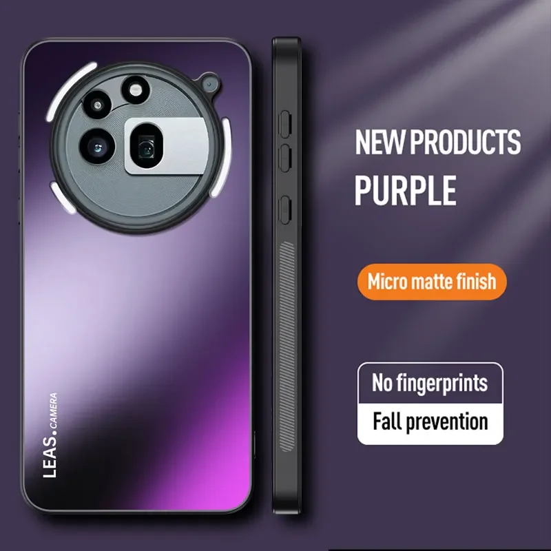 Luxury Dazzling Matte Acrylic Hard Back Cover with Silicone Frame - Shockproof Case