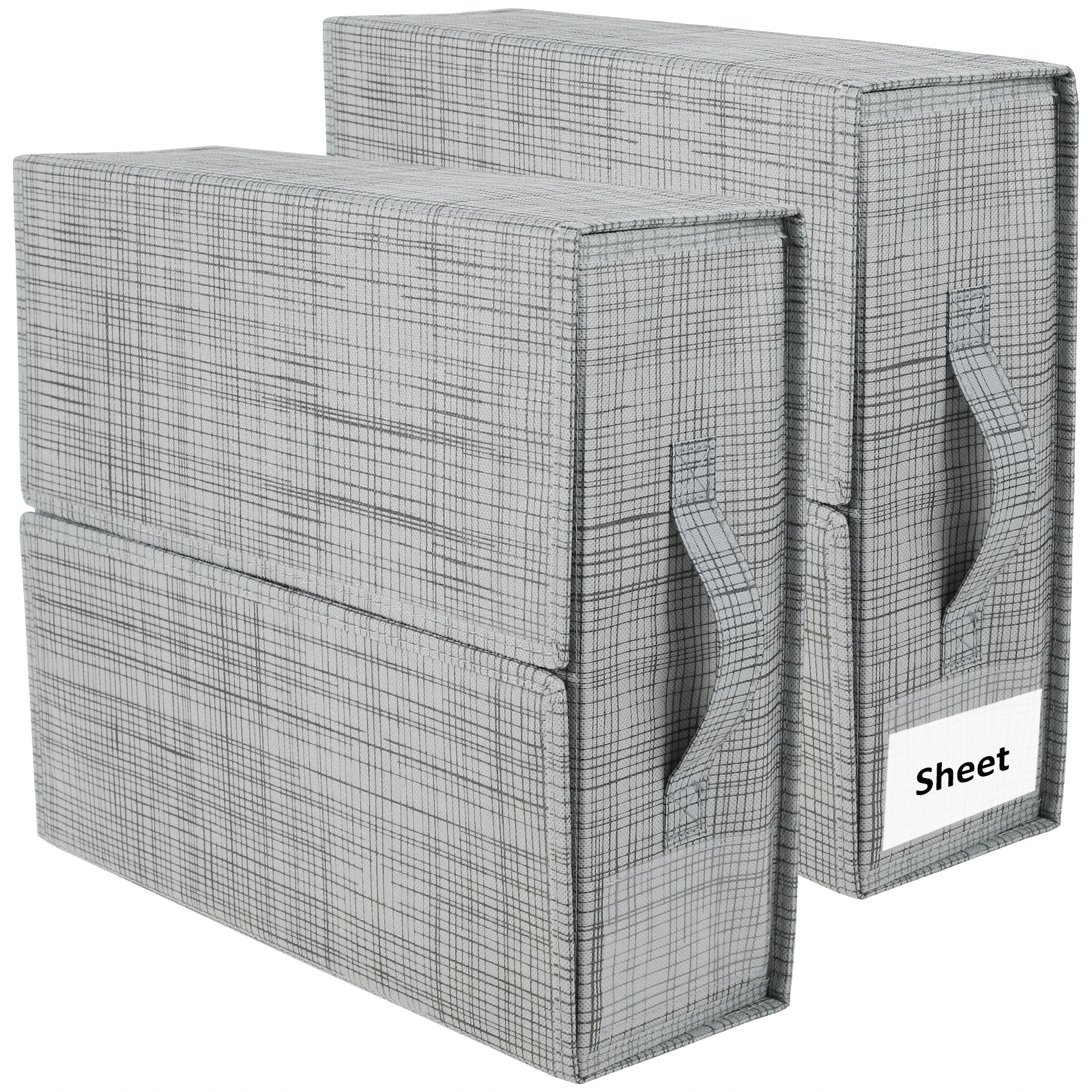

Органайзер для простыней 15 × 12,6 × 4,3 дюйма, с ручкой, 2 шт.
