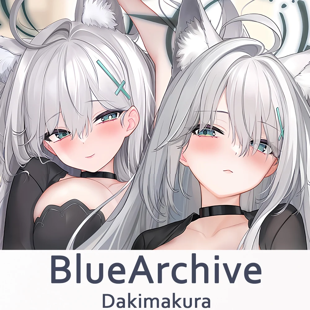 

Синяя архивная Подушка Sunaookami Shiroko Dakimakura 2 в 1, обнимающая подушка для тела, подушка с рисунком из искусственного аниме, наволочка