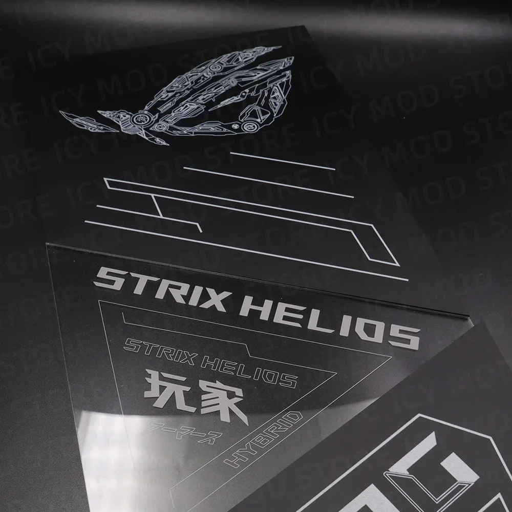 Asus Gx601 Painel Frontal de Metal Rog Strix Helios Case Placa Substituição Iluminação Mortalha Mod Gaming pc Resfriamento de Água Personalizado Diy - Imagem 5
