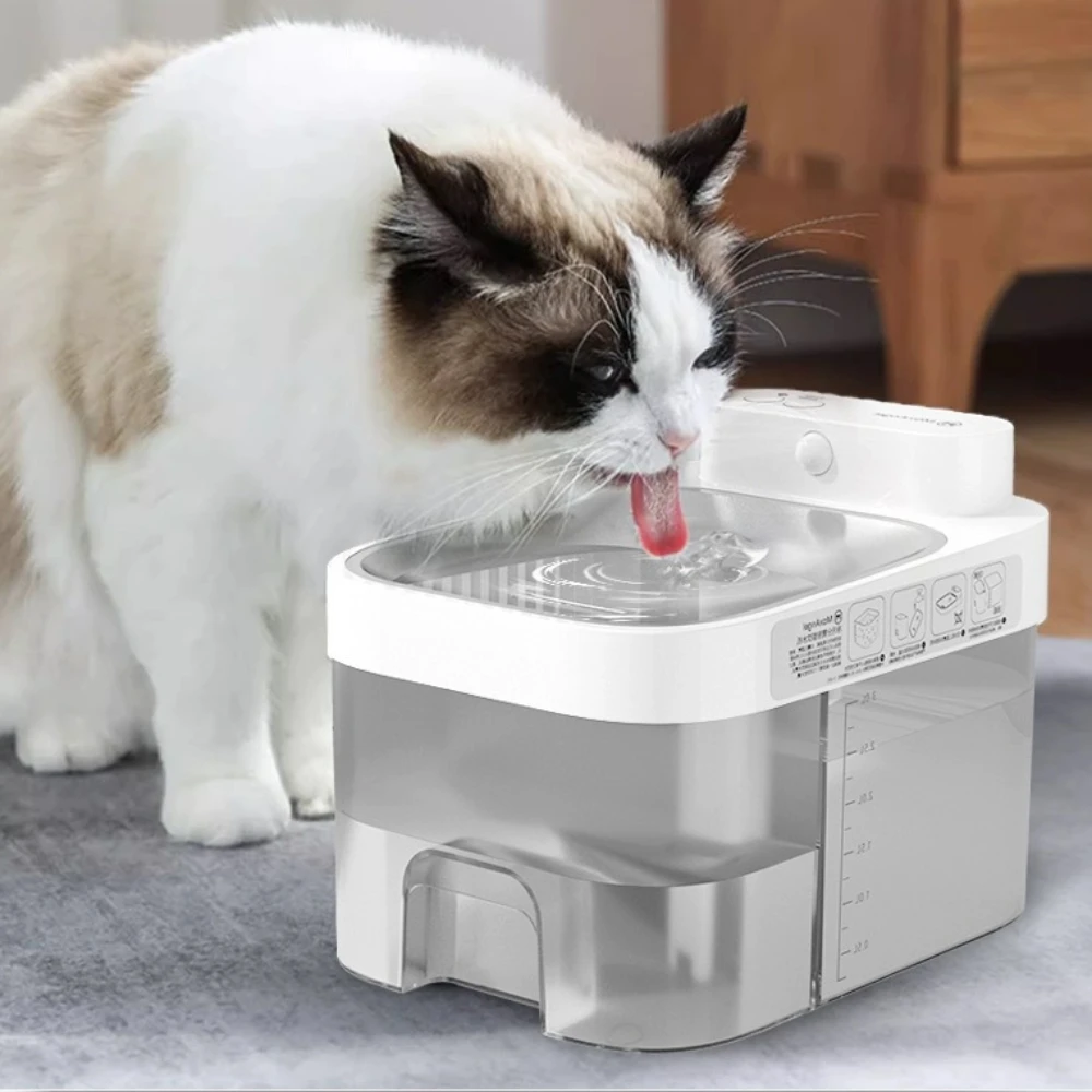 

Pet Wireless Induction Water Dispenser Automatic Feeder Intelligent Pet Dispenser Flowing Running Water Fountain Cat Filter
