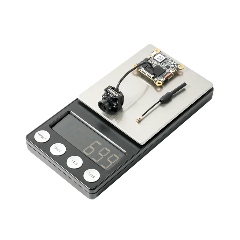 VTX HD P1 ArtLynk 1080p 60fps 5km, boîtier compact avec dissipateur thermique et connecteurs.