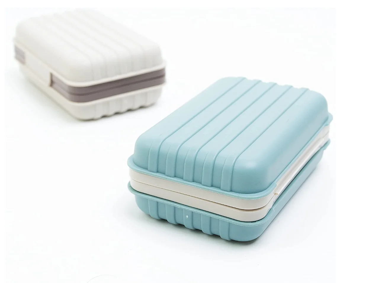 Adamily Soap Holder Travel Case 2Pack, Soap Dish, Travel Soap Container