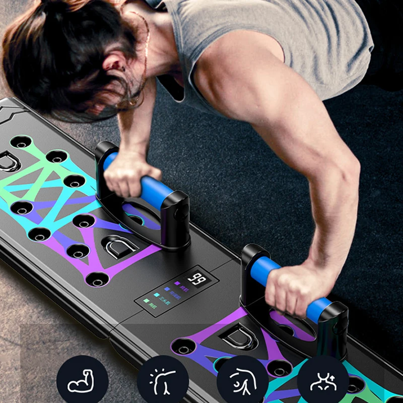 Counting Folding Push Up Board Multifunctional Exercise Table Abdominal Muscle Enhancement Gym Sports Portable Fitness Equipment