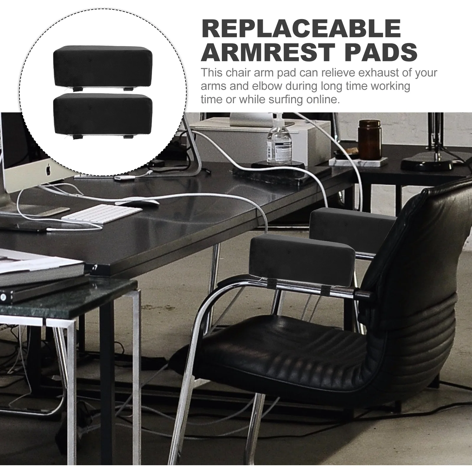 쿠션 팔걸이 부스터 패드 쿠션 편안한 가정용 재사용 가능한 사무용품 커버 교체 가능한 받침대