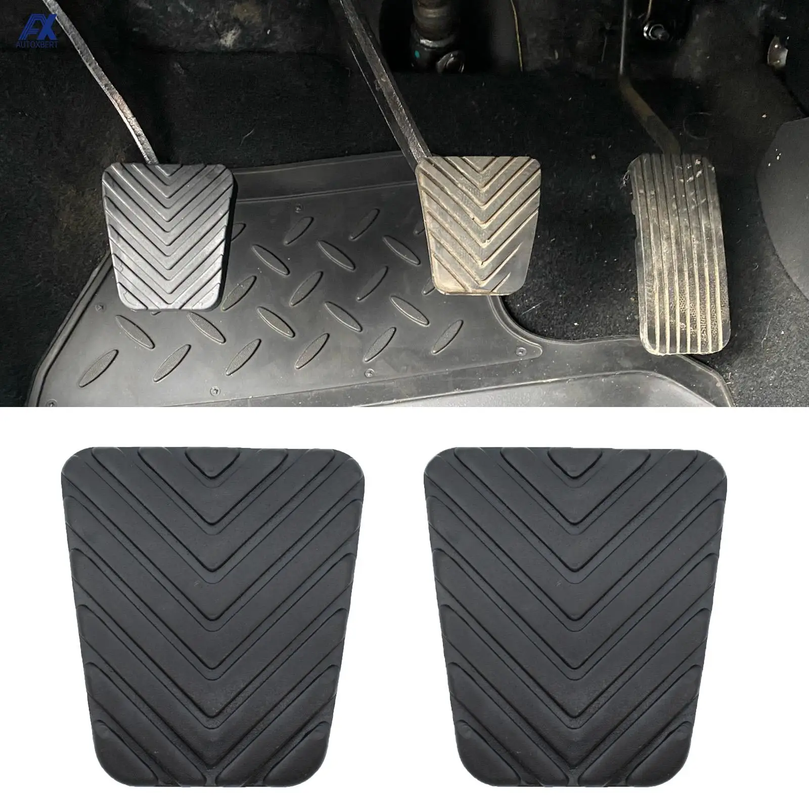 Car Pedal Cover Rubber Brake Clutch 2x For Hyundai Accent Elantra Sonata Tucson i20 i30 Mitsubishi Pajero Montero Lancer EVO