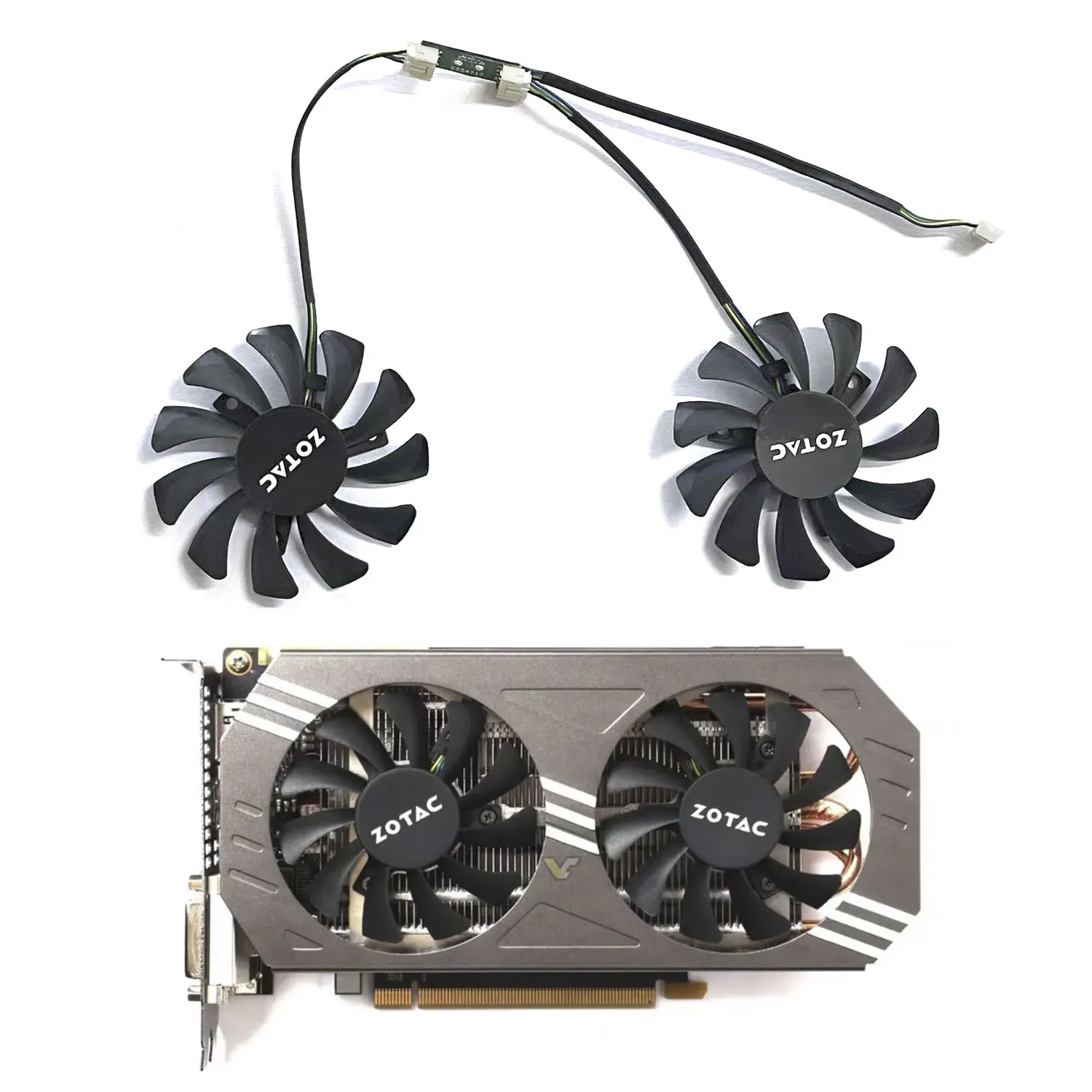 Nuova Ventola Muslimexayb Da 75Mm A 4Pin Adatta Per Ventola Del Radiatore Della Scheda Grafica Zotac Rx570 Gtx 970