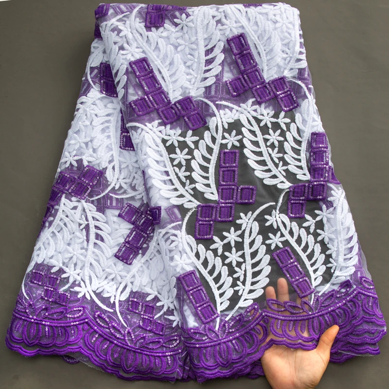 

Кружевная африканская молочная кружевная ткань SJD 2023, Высококачественная французская сетчатая кружевная ткань с блестками для женщин, вечерние искусственные платья A3476