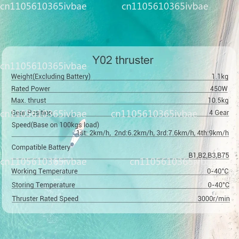 FOC SUP 모터 IFUNG00Y02 450W 10.5kg PVC 전기 핀, B1 IP68 방수, 799.2Wh 배터리 장착