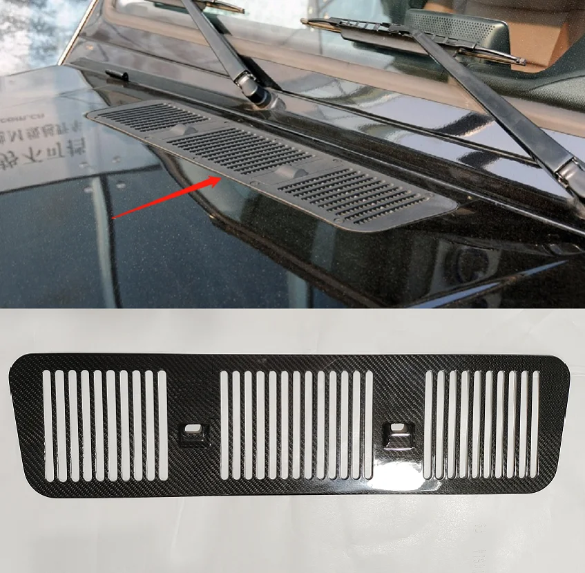 

Real Dry Carbon Fiber Car Hood Engine Vent Trim Cover Side Air Vents Fender For Mercedes-Benz G Class W463 G350 G500 G55 G63
