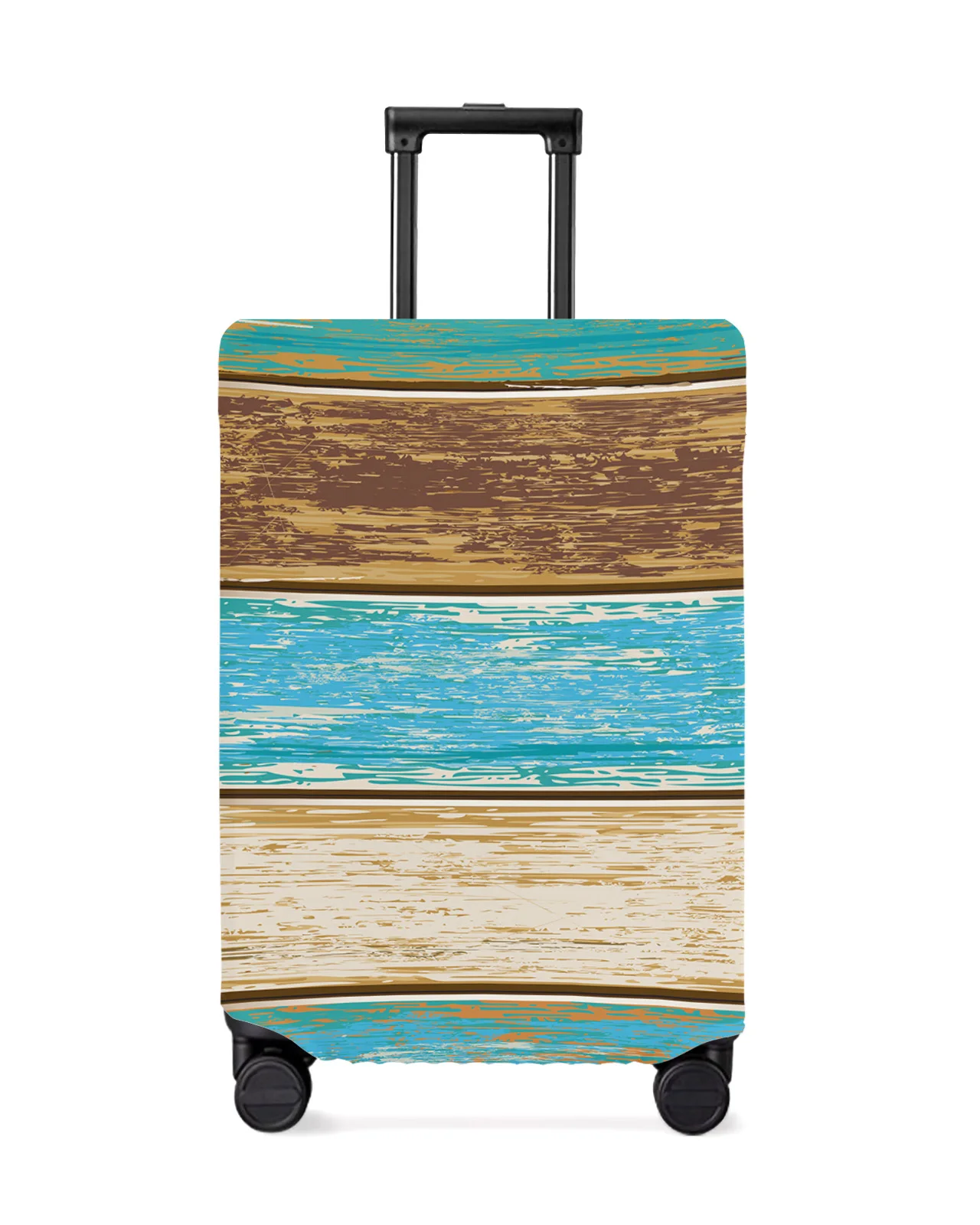 retro-farmhouse-gradient-wood-grain-travel-luggage-protective-cover-travel-accessories-suitcase-elastic-dust-case-protect-sleeve