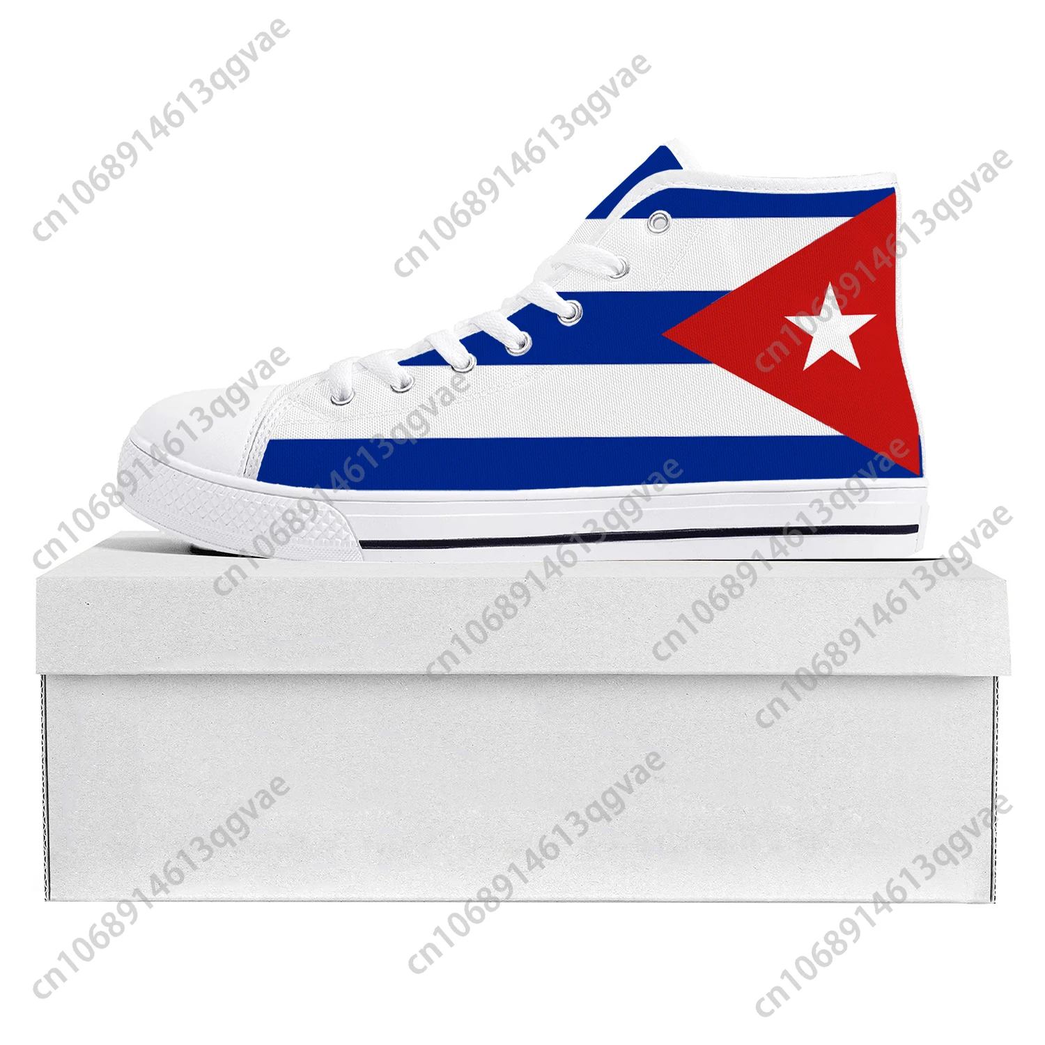Cuban Flag High Top High Quality Sneakers Mens Womens Teenager Canvas Sneaker Cuba Casual Couple Shoes Custom Shoe
