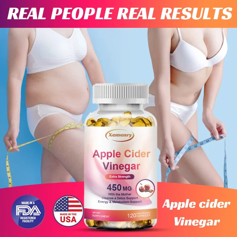 

Organic Malic Acid Capsules 450 Mg for Healthy Weight Loss, Improved Digestion, and Detoxification