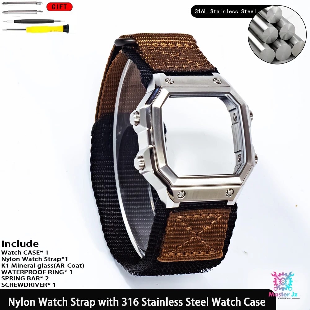 Premium 18mm Nylon Braided Strap with Quick-Release