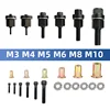 Rivet Nut Tool Drill Adapter M3 M4 M5 M6 M8 M10 Simple Installation Electric  Manual Cordless Riveter Metal License Plate 5