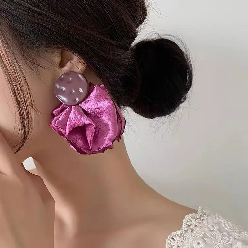 

Exaggerated Purple Tassel Women's Dangle Earrings Fashion Club Party Wedding Earrings Pendant For Women Fashion Jewelry 2023 New