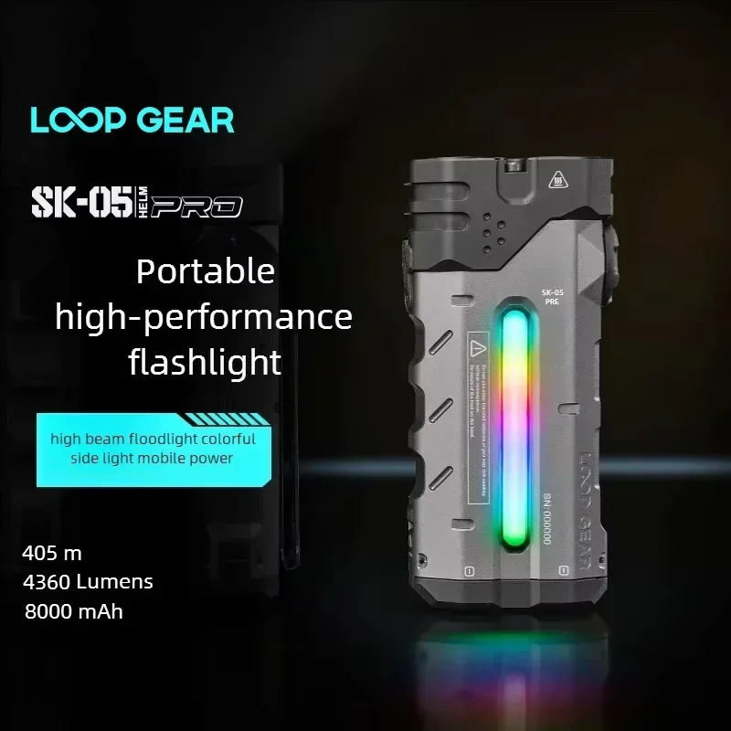 Waterproof Outdoor Multi Functional Flashlight with Long Range Strong Light