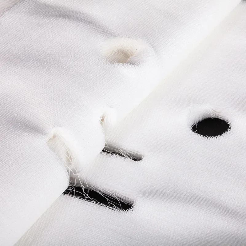 20/200PCS Pure Cotton DIY Beauty Mask Salon Disposable Facial Gauze Highly Water Absorption Non-Irritating Face Gauze Mask Soft