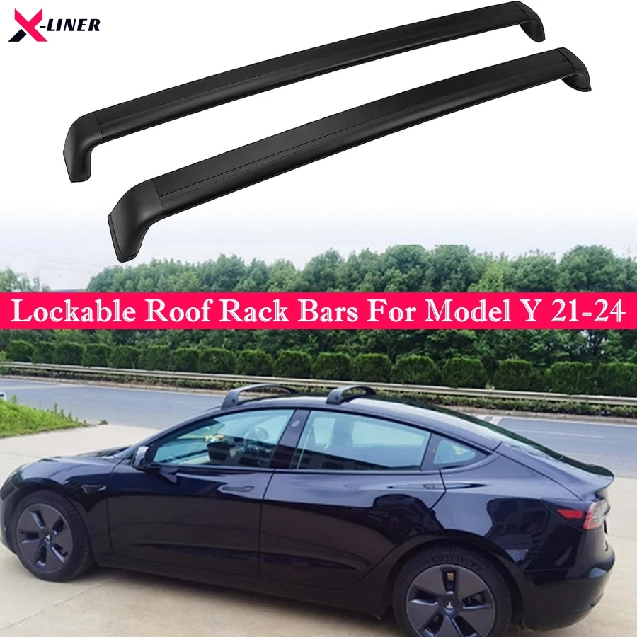 ForModelYAntitheftLockableRoofRackCrossBarsForTeslaModelY