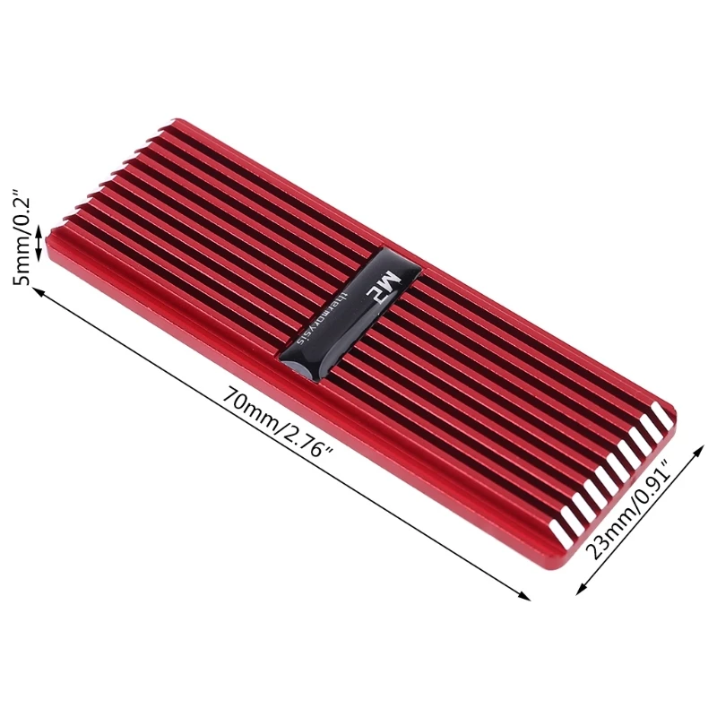 M.2 SSD NVMe 방열판 2280 솔리드 스테이트 하드 디스크 알루미늄 방열판 가스켓 (열 라디에이터 포함) PC 액세서리 Dropship