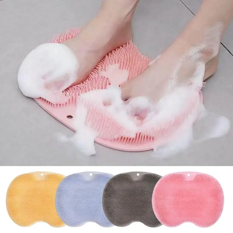 Shower Foot Scrubber Mat Pad Exfoliating Massager Shower Foot Wash
