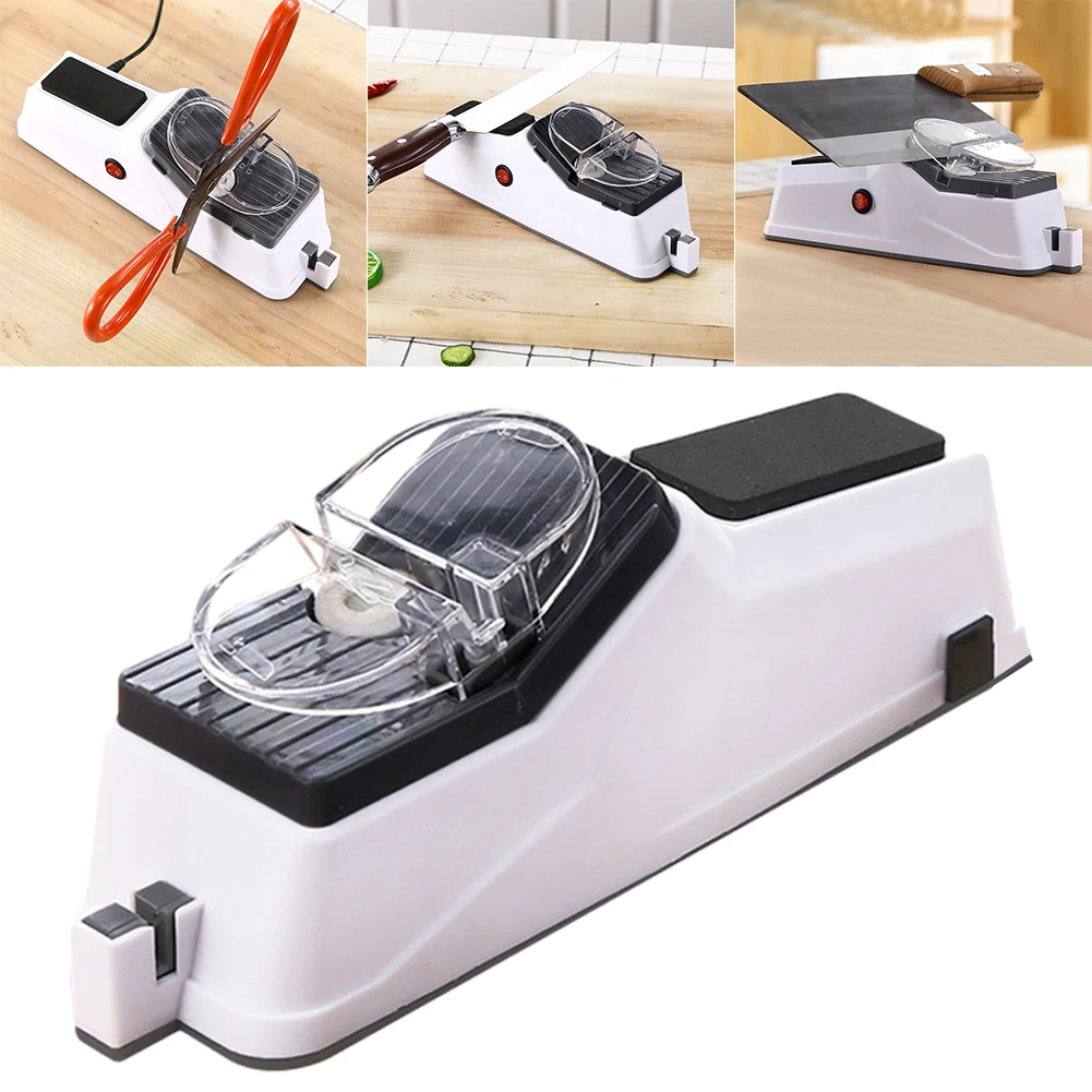 USB Electric Knife Sharpener-Fast Automatic Sharpening Rechargable Sharpeners for Kitchen Knives Tool Knife Scissor Sharpening