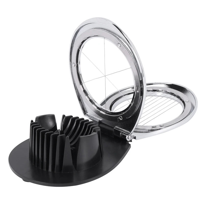 Egg Slicer, Egg Cutter Heavy Duty Slicer For Strawberry Fruit Garnish Slicer, Stainless Steel Wire With 2 Slicing Styles
