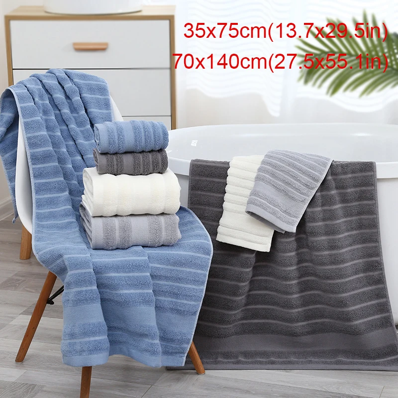 100% Cotton Shower Towels Bath Towel for Adults High Absorbent Home Hotel High quality pure cotton adult towel thickening 5