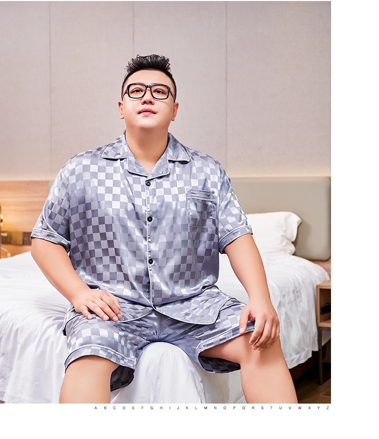 Man Pajamas Set 3XL-5XL for Summer