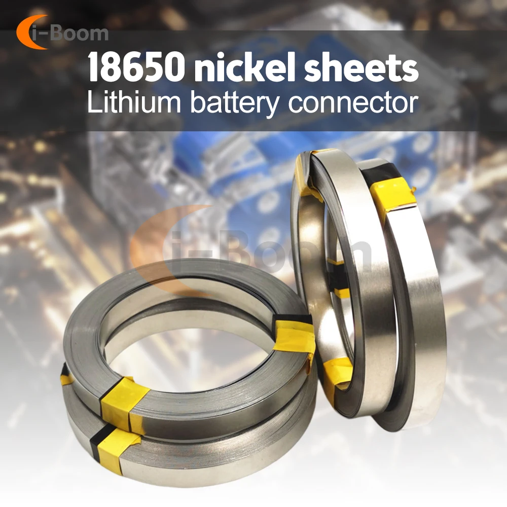 

1 Roll 10m 18650 Li-ion Battery Nickel Sheet Plate Nickel Plated Steel Belt Strip Connector Spot Welding Machine Battery Welders