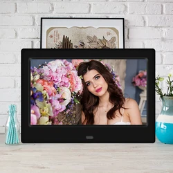 7inch HD LED Digital Photo Frame Clock Calendar Video Player Support USB/MMC/SD/MS Card 800*480 Music Photo Video Player Gift