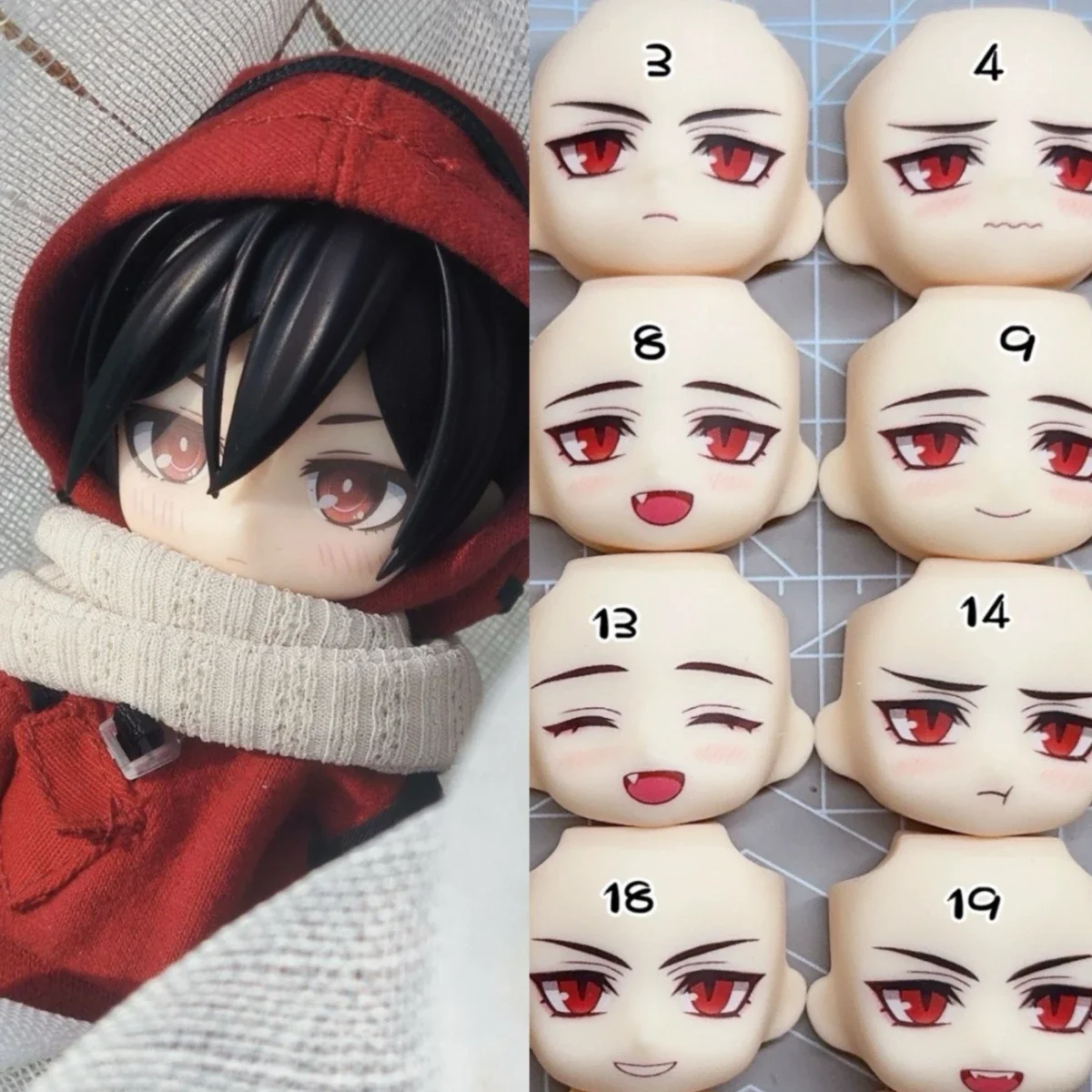 

Anime Ayn Ob11 Face GSC Game All for Time 1/12 Doll Handmade Water Sticker Faceplate Cosplay Toy Accessories Free Shipping