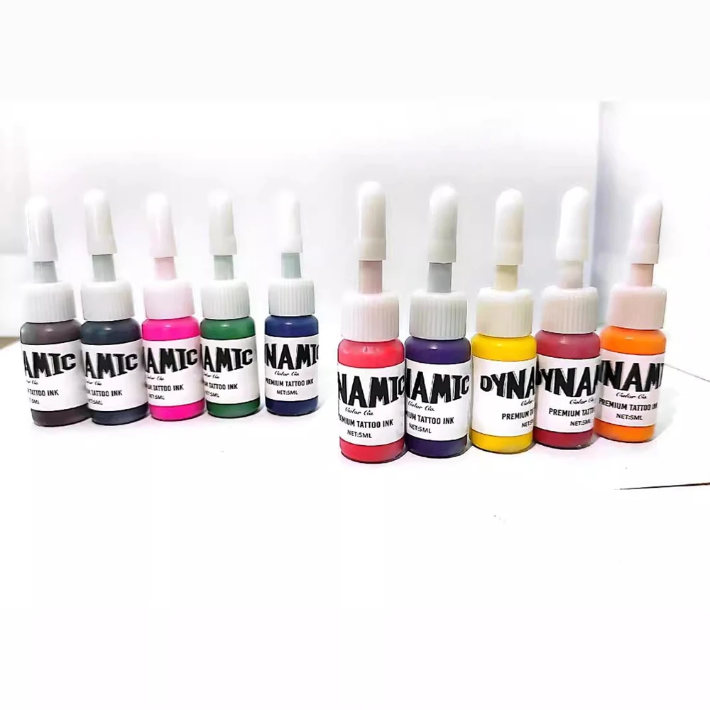 Tattoo Ink Set 10 Complete Colors Pigment Kit 1/6oz (5ml) Tattoo Supply for Kit Body Practice Pigment tattoo ink tattoo ink pigment tattoo ink kit