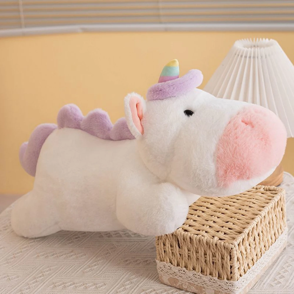 50CM Cuddly Animal Throw Pillow Plush Toy Bed Pillow Pillow Sleep Leg Chair Cushion Unicorn Dinosaur Doll Festive Gift Child children s educational toys three dimensional puzzle 3d dinosaur animal diy assembly christmas cartoon model parent child game