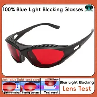 Lentille rouge, lentille Orange 100% lunettes bloquant la lumière bleue lunettes de jeu Anti fatigue mode téléphone lunettes 1