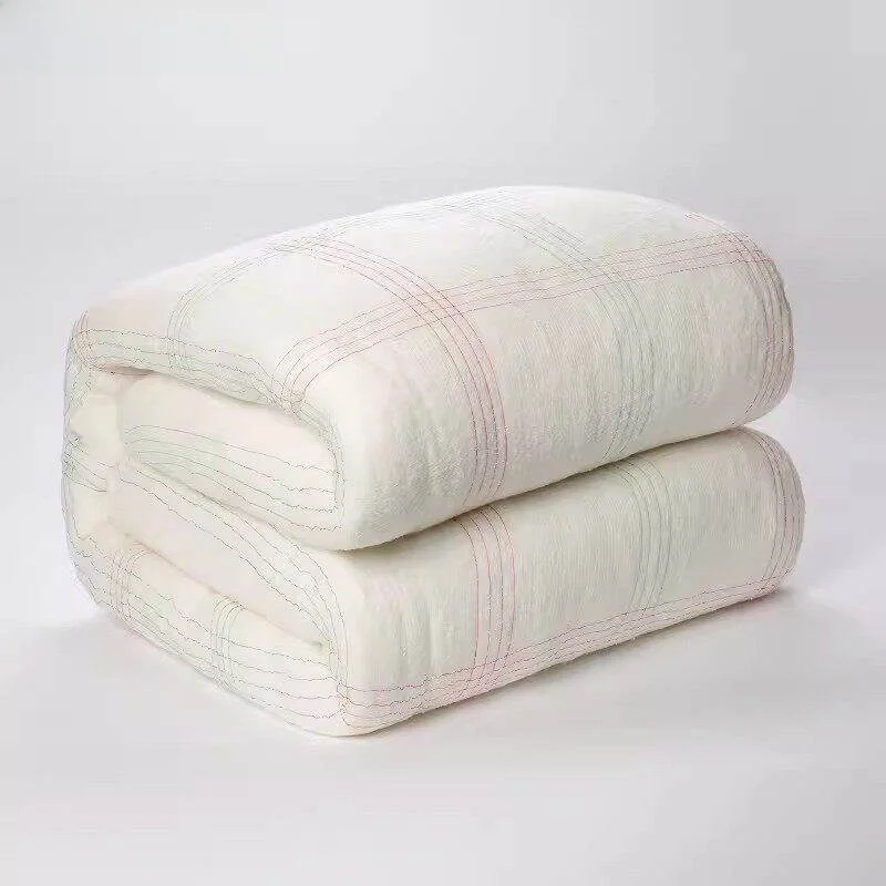 사계절 유니버설 코튼 퀼트 패드 침구 언더레이 부드럽고 편안한 통기성 경도 조절 가능 압축 실크 재킷