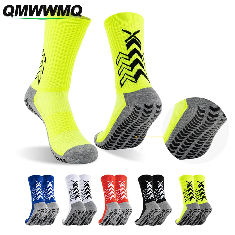 

1Pair Mens Grip Socks Soccer Non Slip Socks for Men with Grippers Anti Slip Hospital Sock Non Skid Training Athletic Sock