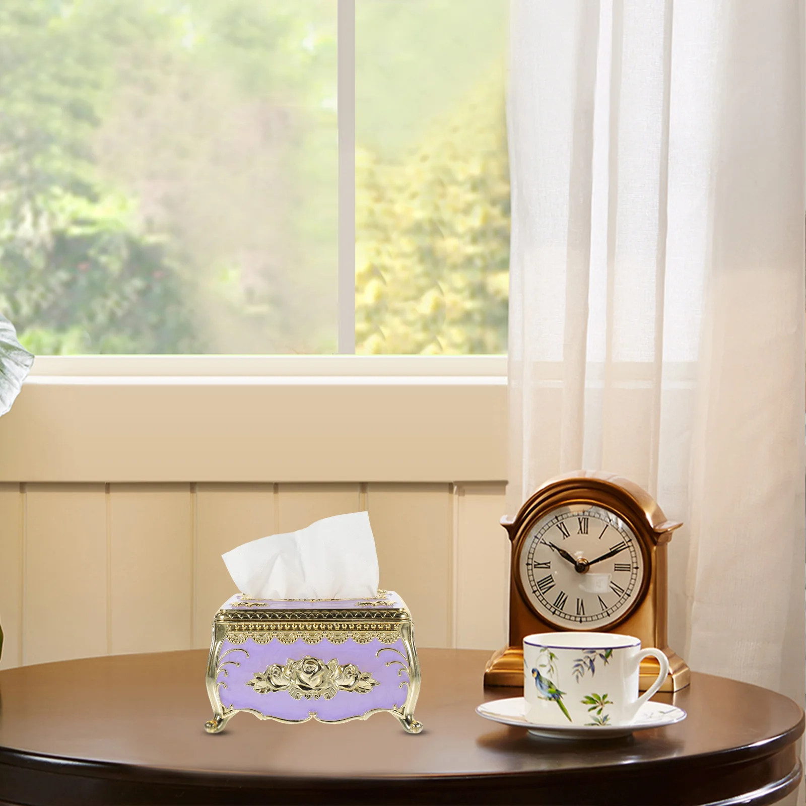 

European Tissue Box Cover Holder Napkin Storage Box Tabletop Tissue Box Tissue Box Holder