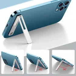 Ultra-Thin Metal Folding Phone Holder Alloy Invisible Back Stick Phone Desktop Holder Portable Mobile Support Phone Stand