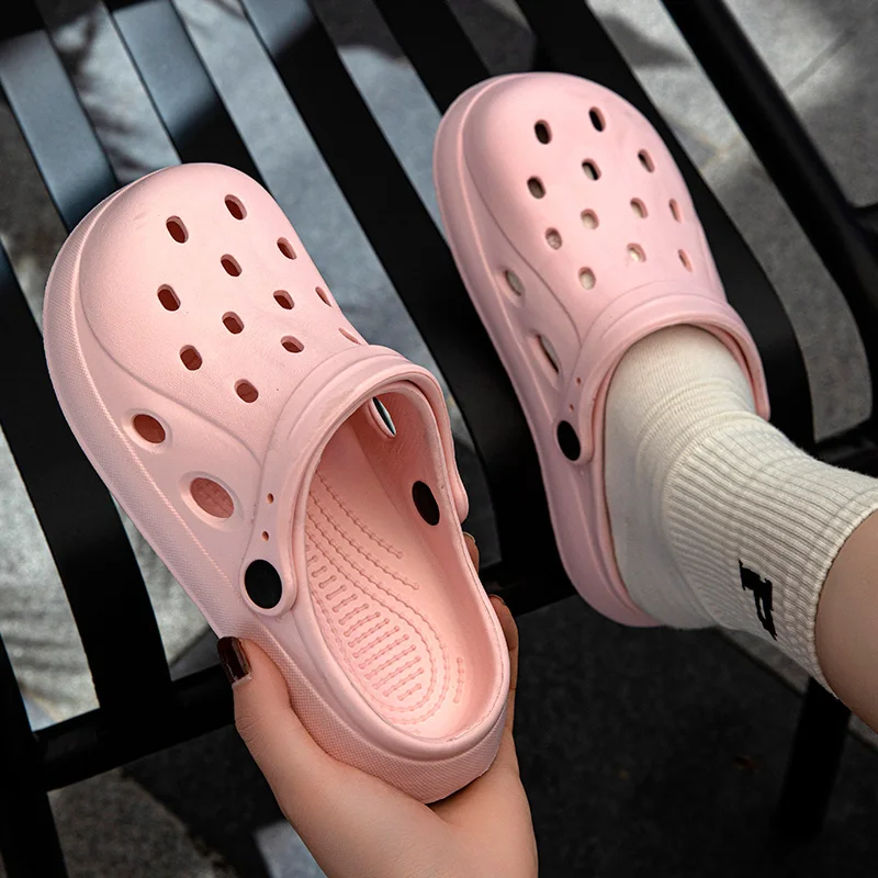 Women Clogs Summer Women Sandals Thick Bottom Home Slides Soft EVA Dry Wedges Platform Garden Shoes Beach Sandals Home Slippers 3
