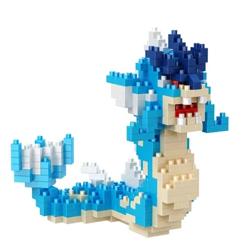 DIY Pokemon Blocks Small Cartoon Mini Building Block Pikachu Charizard Eevee Mewtwo Anime Assemble Action Model Dolls Toys 30