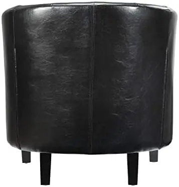 

Upholstered Fabric Contemporary Modern Accent Arm Chair in White Faux Leather Chair pink Sillas para barra de cocina Wooden chai