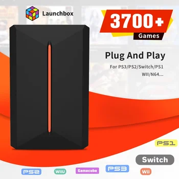 Launchbox External Game Hard Drive Built-in 3700 3D/PC Games For PS4/PS3/PS2/PS1/Switch/WII/WIIU/N64/DC Gaming HDD For Windows 1