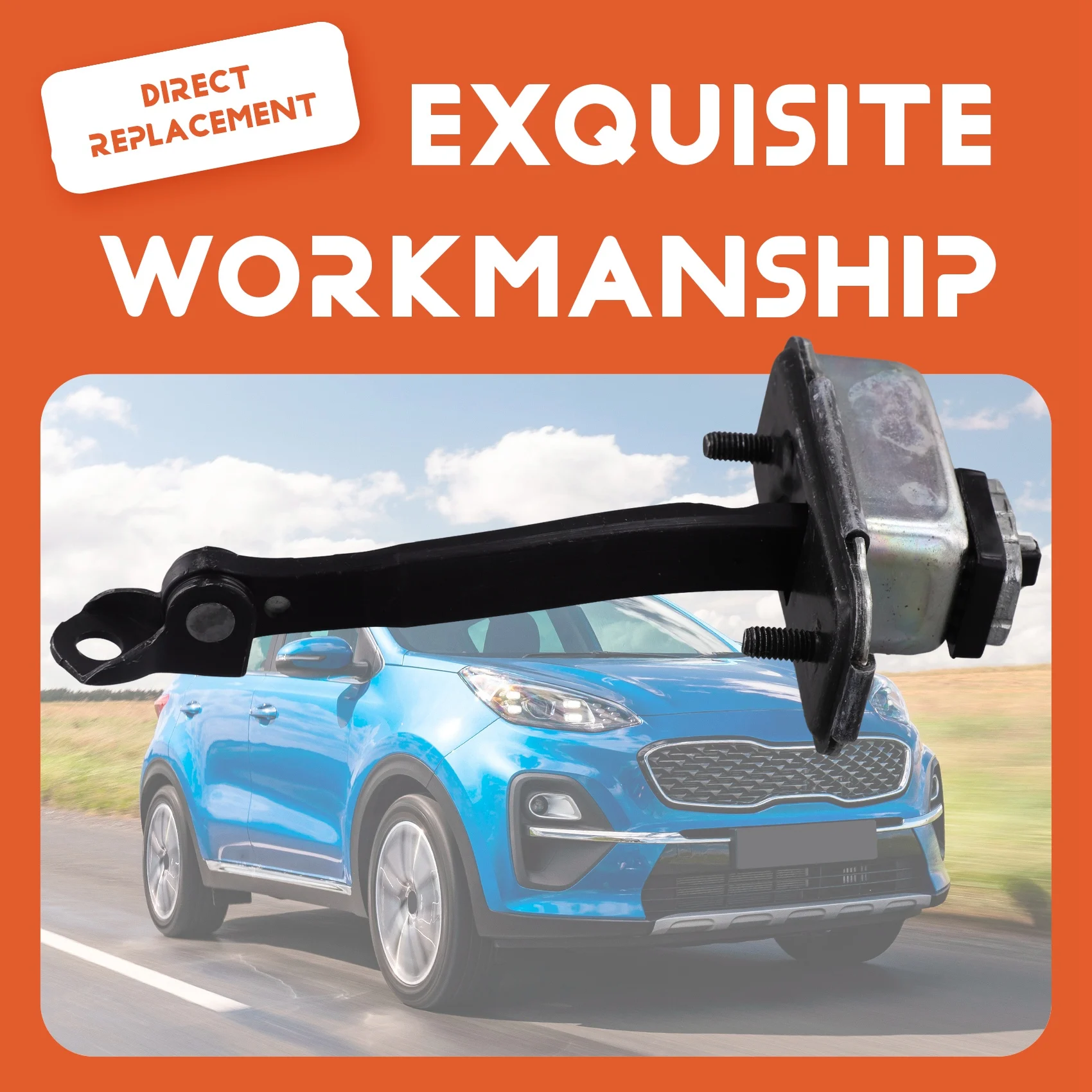 Kia Sportage 2018-2021 79490D9000 용 후면 우측 금속 도어 힌지 스..
