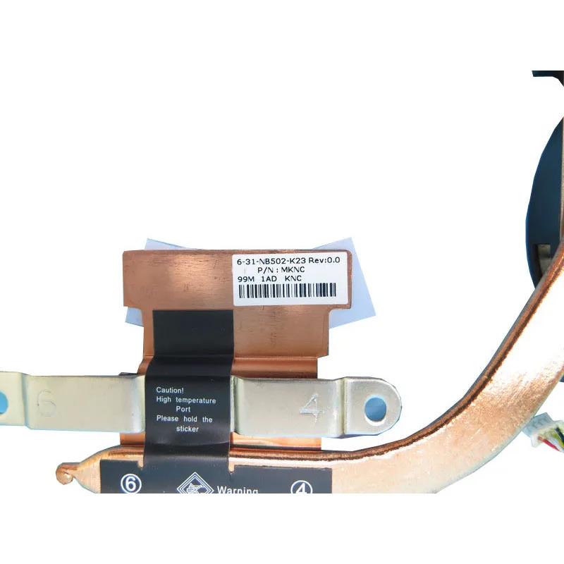 Laptop DFS150705350T FKNC CPU GPU FAN&Heatsink For CLEVO NB50TH NB50TZ NB55TK1 NB60TH 6-31-NB502-K23 DFS150705350T-FKNC 4PIN