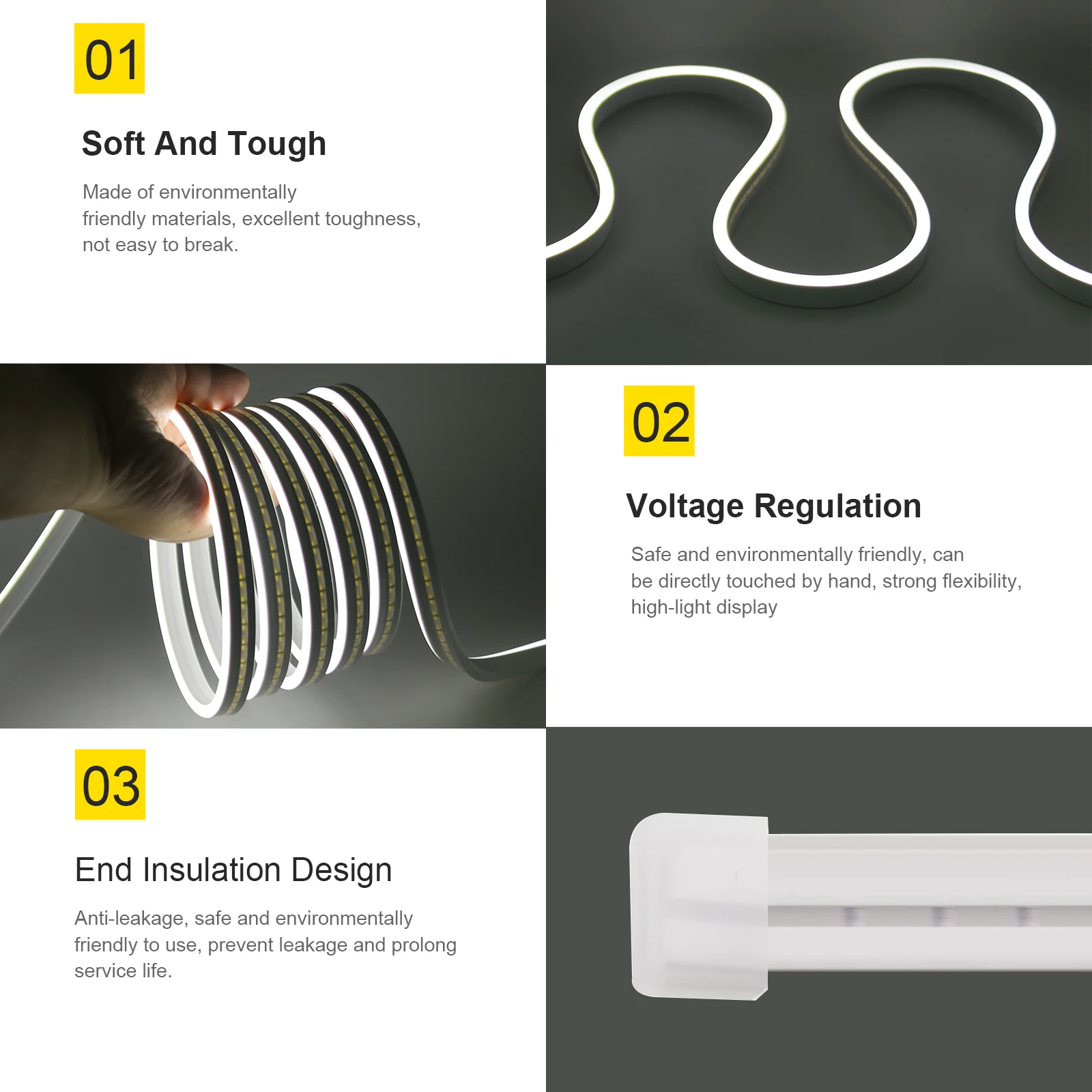 USB LED 네온 사인 라이트 스트립 방수 DC5V 2835 120LEDs/M 블루 핑크 화이트 아이스 블루 룸 테이프 실리콘 백라이트 조명 1-5M