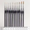 [High-Quality Thin Precision Brushes] 11pcs Fine Detail Micro Brush Set with Gourd Handles - Ideal for Acrylic Art, Miniatures 2