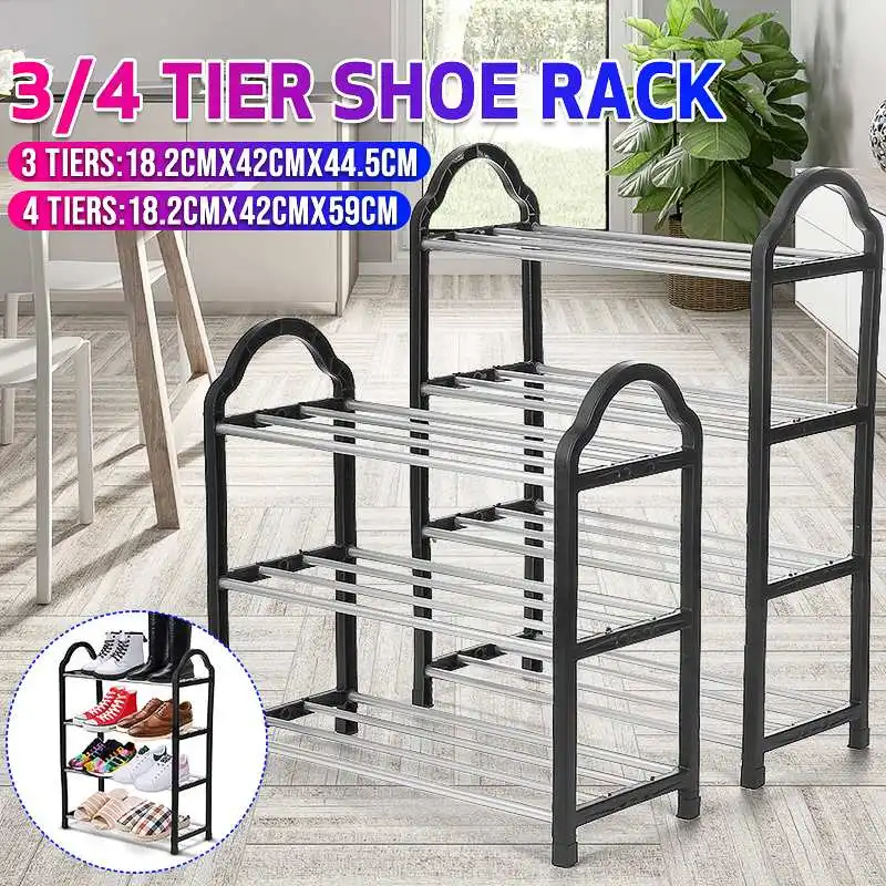 

Tiers Shoe Rack Holder Aluminum Shoe Cabinets Shelf Shoe Cabinet Shoe Shelf Living Room Shoes Holder Footwear Y100